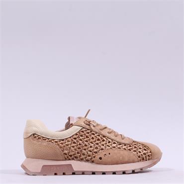 Hispanitas Oregon Bungee Laced Trainer - Caramel